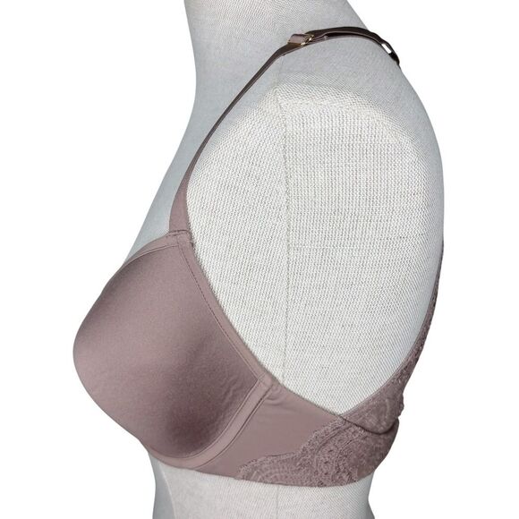 ThirdLove Lace Racerback Bra sz 36C / 38B Taupe Tan Underwire Smooth Cup - Picture 4 of 6